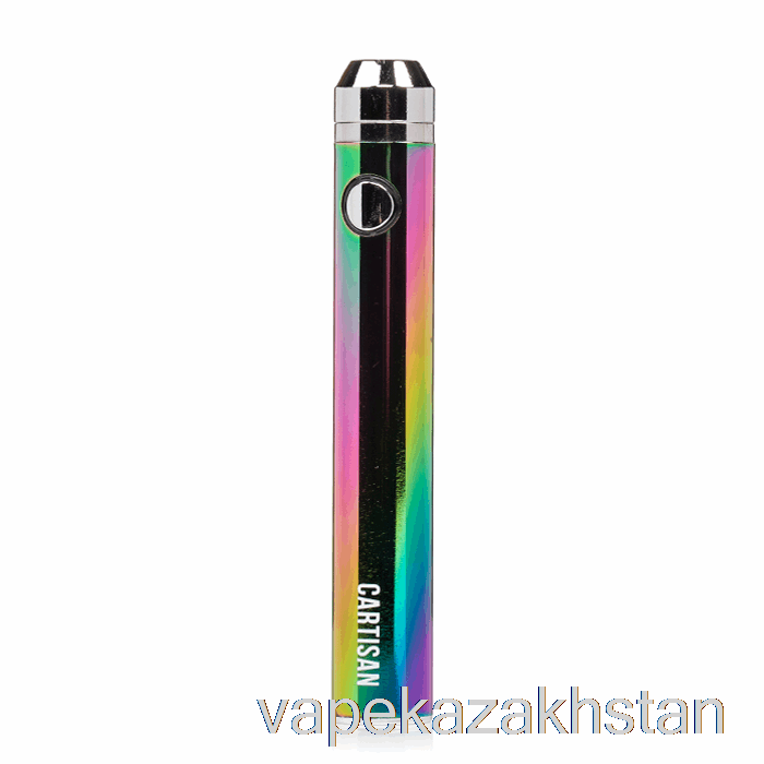 Vape Kazakhstan Cartisan Button VV 1300 510 Battery Rainbow